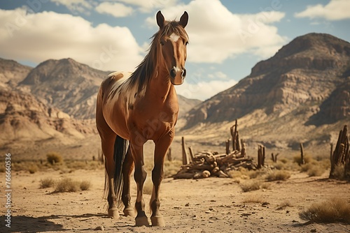 Horse in Monument Valley, Arizona, United States of America.