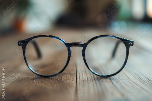 Close-Up of Eyeglasses - Typical Academic or Scientist's Style