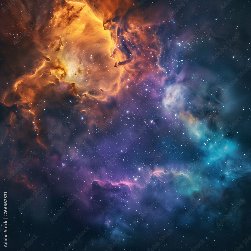 Stunning High-Resolution Cosmic Nebula Space Photography