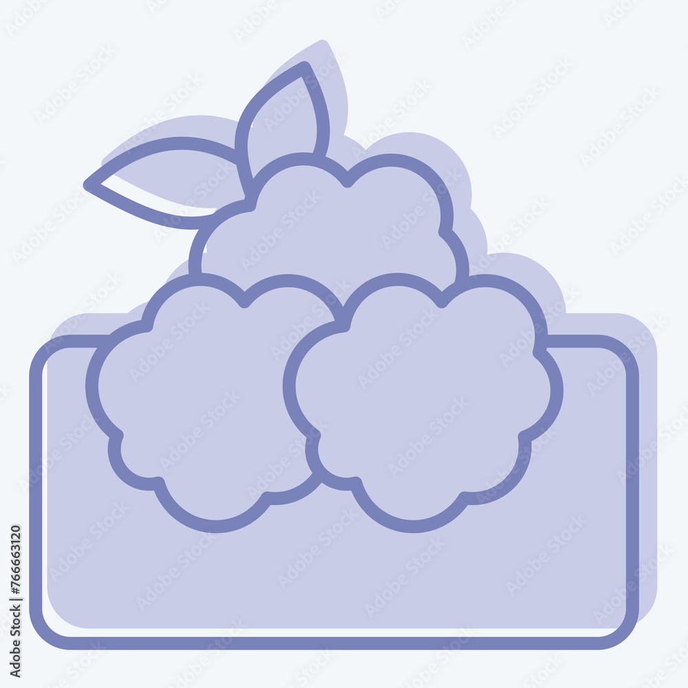 Fototapeta premium Icon Falafel. related to Saudi Arabia symbol. two tone style. simple design editable. simple illustration