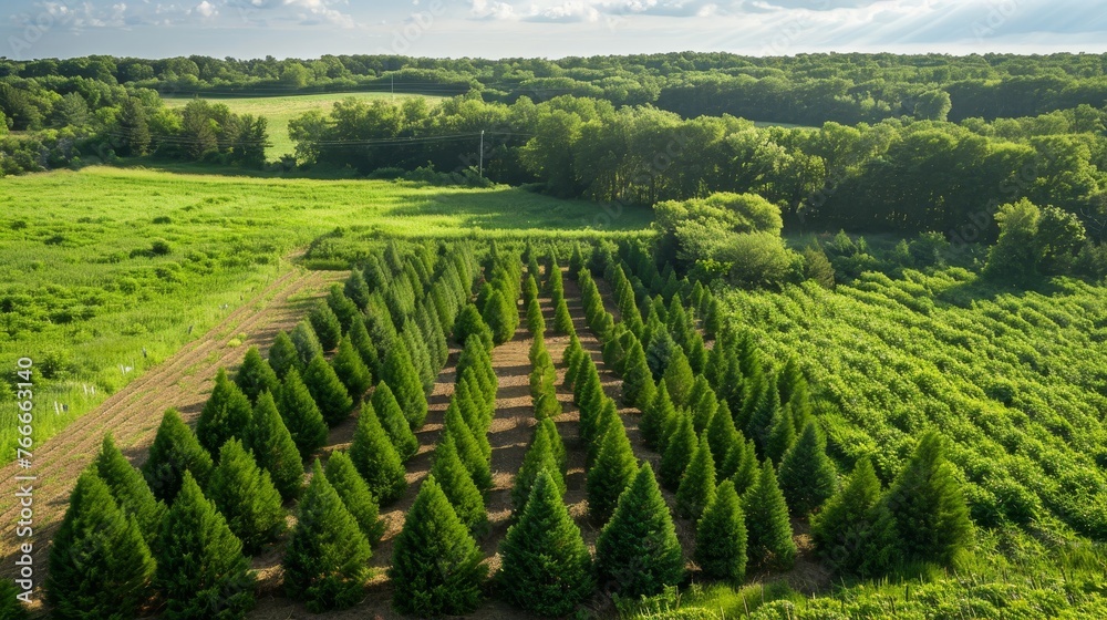 Agroforestry Professional captures of agroforestry systems integrating trees shrubs and crops on the farm landscape AI generated illustration Agroforestry Professional captures of agroforestry systems integrating trees shrubs and crops on the farm landscape AI generated illustration