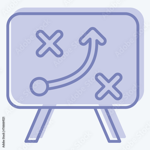 Icon Strategy. related to Business Analysis symbol. two tone style simple design editable. simple illustration