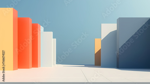 Abstract modern architecture  minimalist style