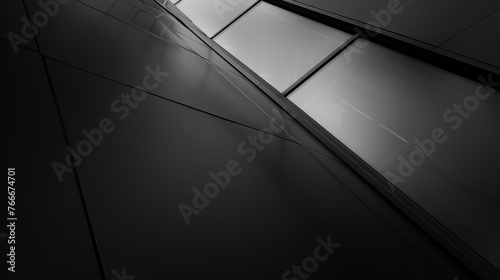 The dynamic lines and angles of a business building exterior in a macro shot    AI generated illustration
