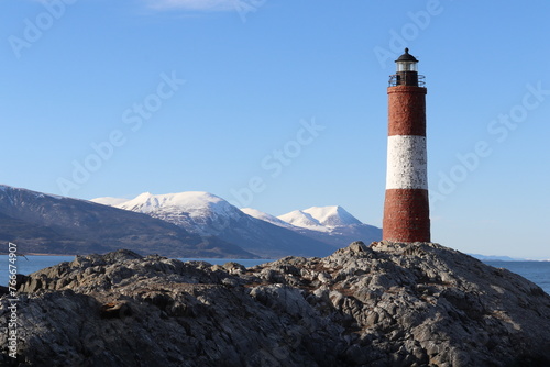 Les Eclaireurs Lighthouse, located in Tierra del Fuego, Argentina. photo