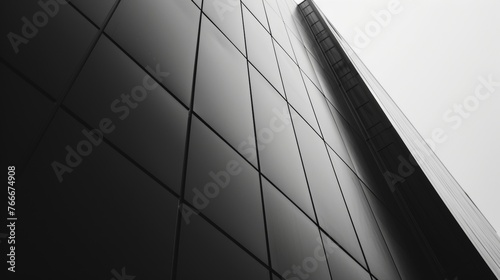 The sleek and minimalist aesthetic of a modern office building in a macro shot AI generated illustration