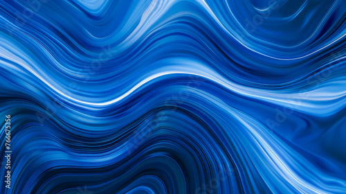 Abstract Blue Wave and Lines as a Background Wallpaper Element with Space for Copy and Text