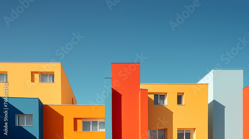 Abstract modern architecture, minimalist style