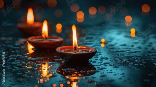 illustation of Diwali festival of lights