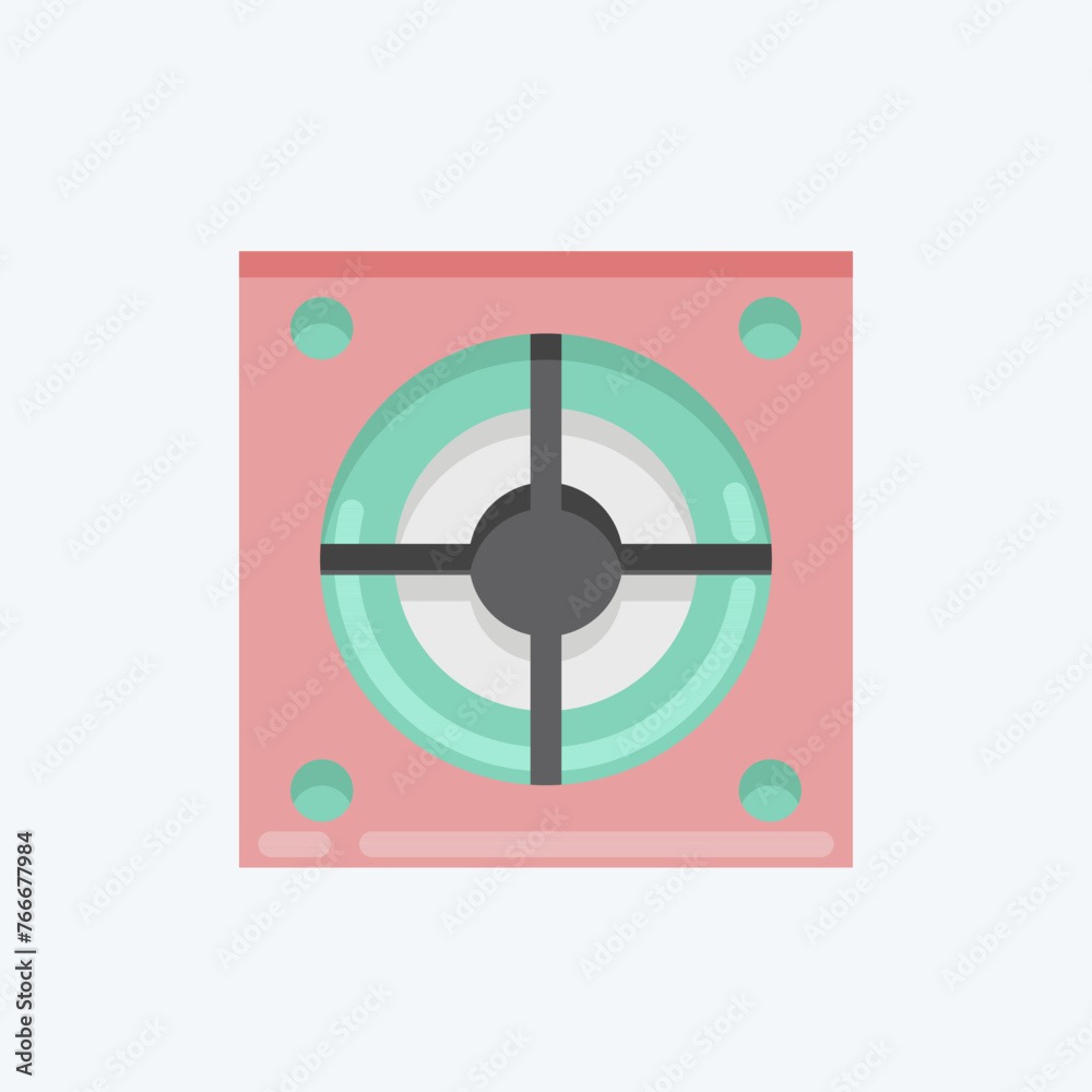 Icon Power Supply. suitable for Computer Components symbol. flat style. simple design editable. design template vector. simple illustration Icon Power Supply. suitable for Computer Components symbol. flat style. simple design editable. design template vector. simple illustration