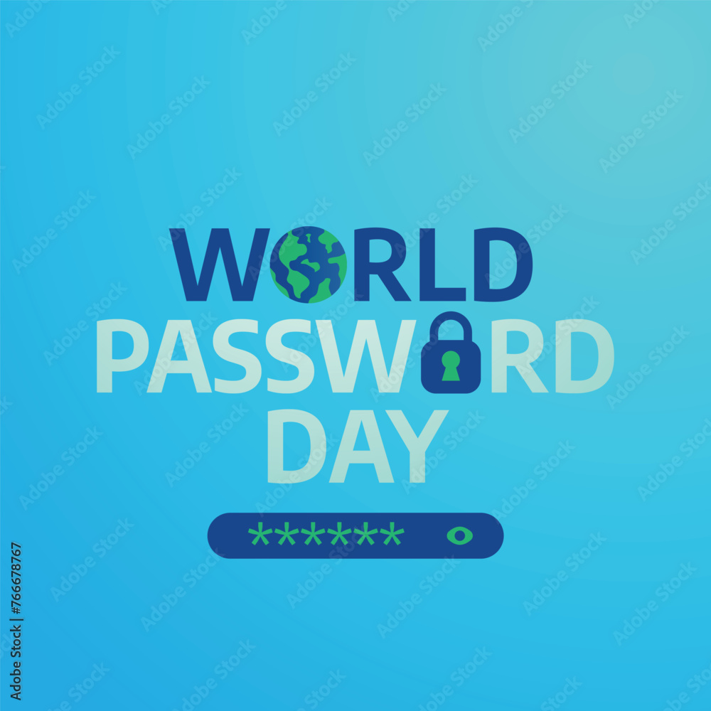vector graphic of World Password Day ideal for World Password Day celebration.