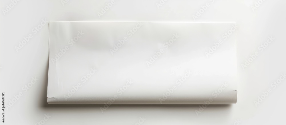 Blank business newspaper displayed on a white background, representing a mock-up of a daily newspaper. Blank business newspaper displayed on a white background, representing a mock-up of a daily newspaper.