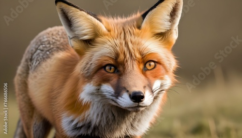 A Fox With Its Nose Wrinkled In Distaste © Farie