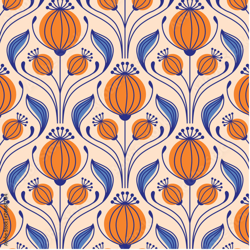 Poppy Seed Heads Designs in Fabric, Wallpaper and Textures