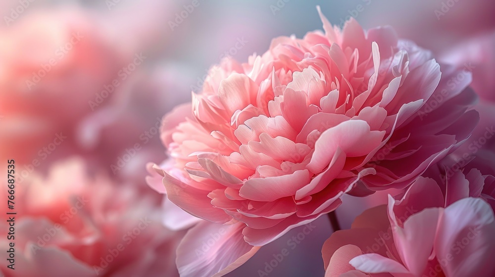 blurred rose color flower peony petals