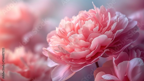 blurred rose color flower peony petals