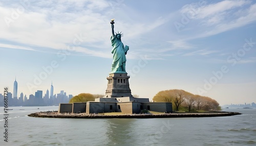 Impressive View Of The Statue Of Liberty In New Yo © Farie