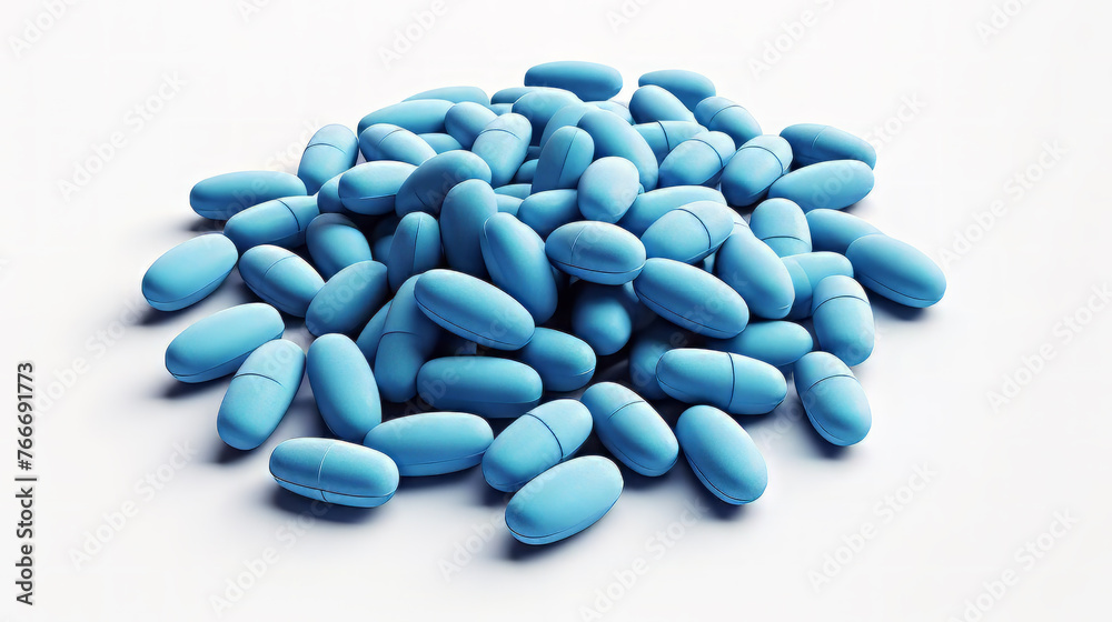 Blue Capsule Pills