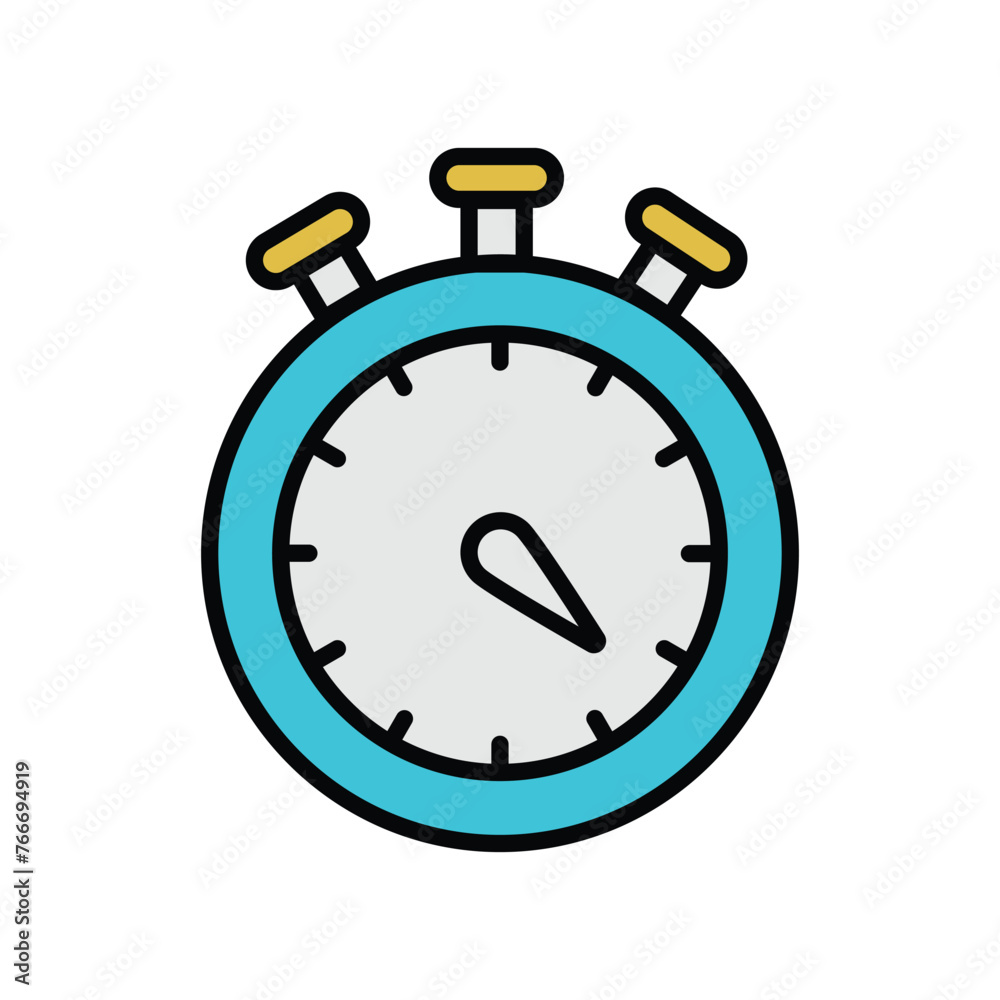 stopwatch icon with white background vector stock illustration stopwatch icon with white background vector stock illustration