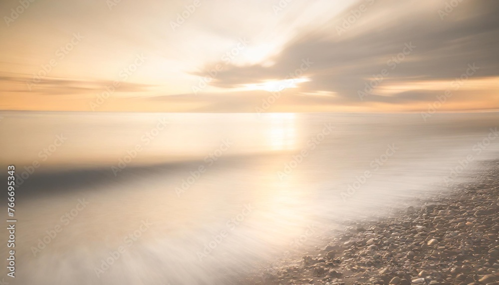 abstract blur light on the sea and ocean background for summer