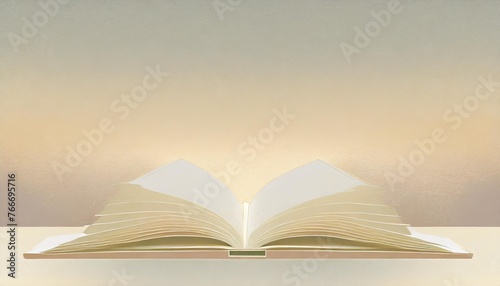 minimalist book background in the form of a frame with all its luxury