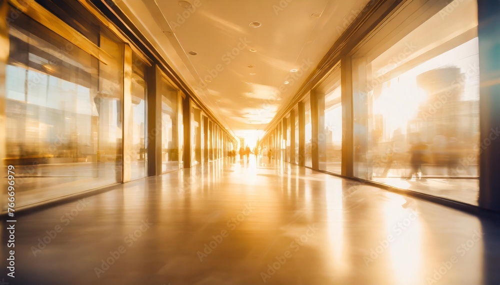 abstract blur exhibition hallway corridor background color tone effect