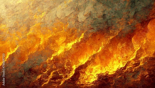grunge fire textures background grunge wall with blazing fire lava structure earth concept