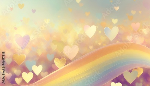 gay love concept wedding romance valentines day rainbow colorful hearts background wallpaper