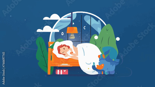 Sweet Dreams: World Sleep Day Vector Collection  photo