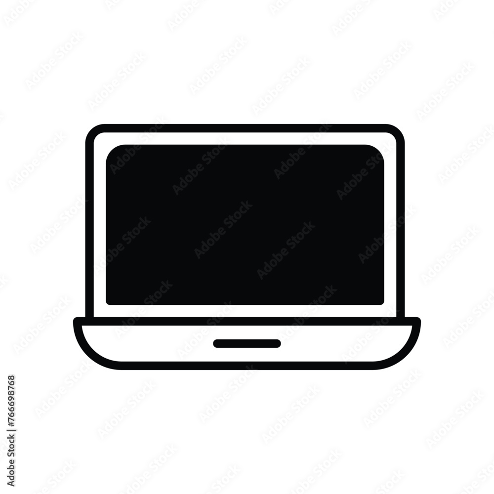 laptop icon with white background vector stock illustration laptop icon with white background vector stock illustration