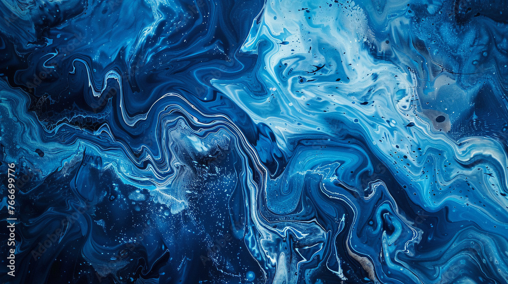 Dive into the captivating world of abstract art with this blue paint background.