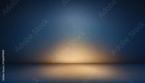 empty dark blue room with gradient blue abstract background for display your product