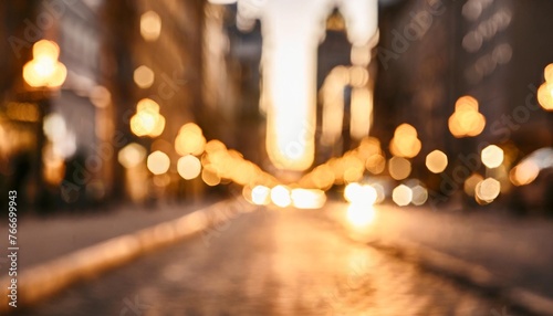 abstract background of city street at night bokeh