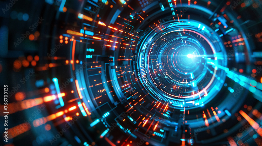 Explore the concept of futuristic technology through this dynamic image. Explore the concept of futuristic technology through this dynamic image.