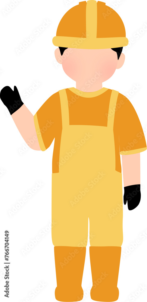 Foreman with safety clothes Foreman with safety clothes