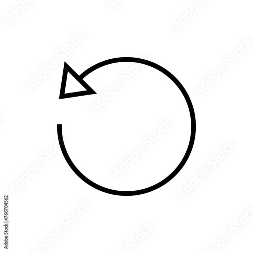Refresh icon vector isolated on white background. Reload icon vector. Update icon. convert icon
