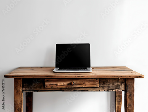 laptop on table