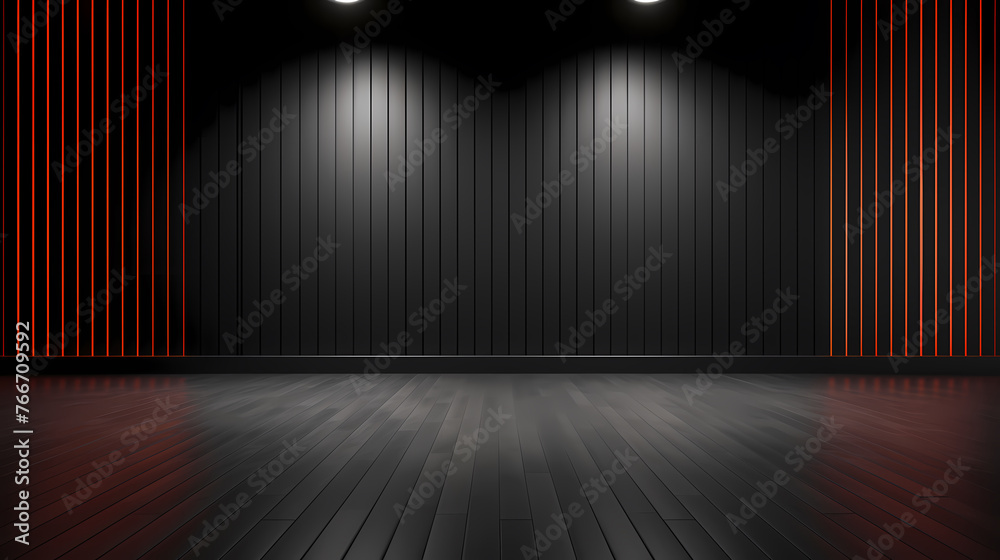 3D rendering of simple interior room, empty room 3D rendering of simple interior room, empty room