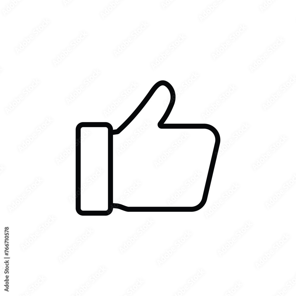 Hand like icon . Thumb up symbol vector Hand like icon . Thumb up symbol vector