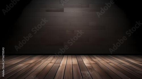 3D rendering of simple interior room, empty room © ma