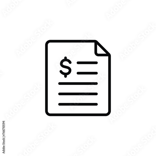 invoice icon vector