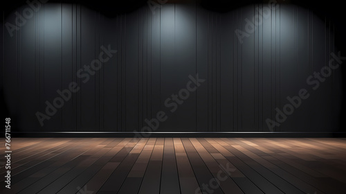 3D rendering of simple interior room, empty room