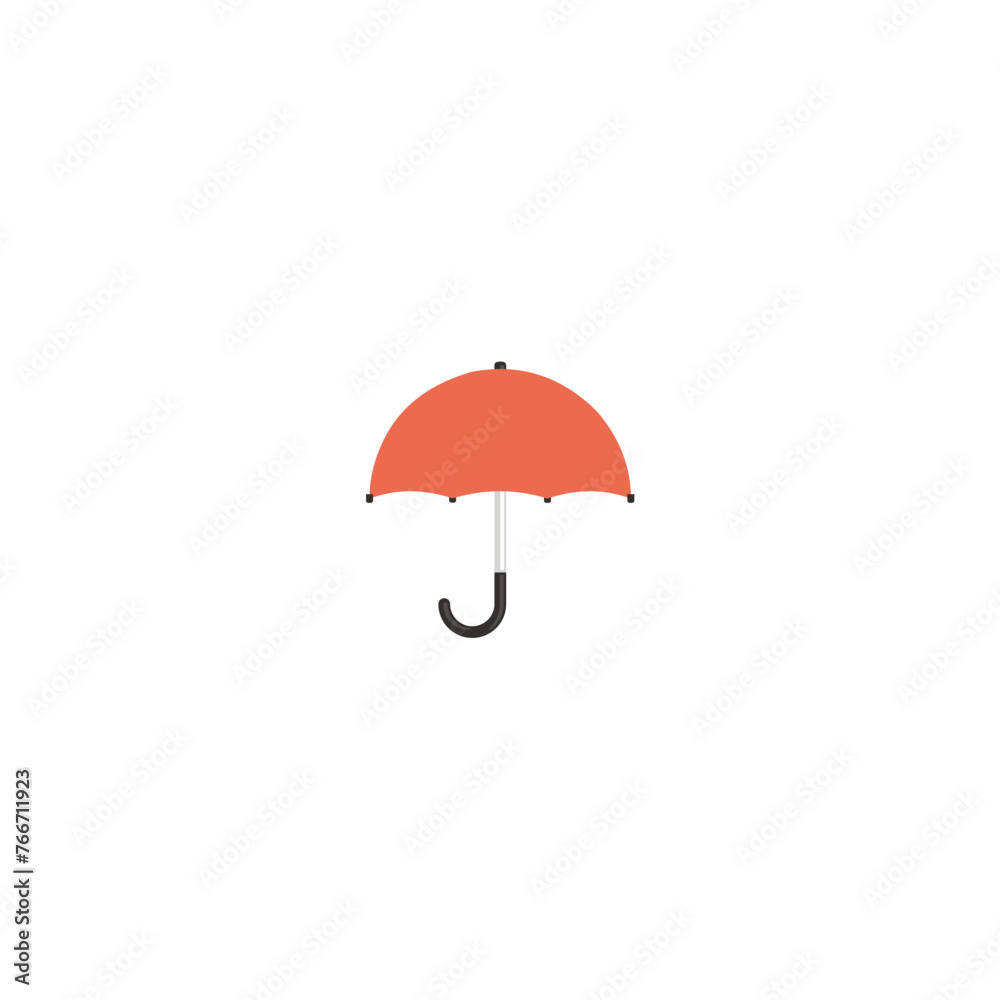set of umbrellas with vector with rain umbrella