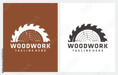 Carpentry Woodworkers Woodworking logo design for wood shop