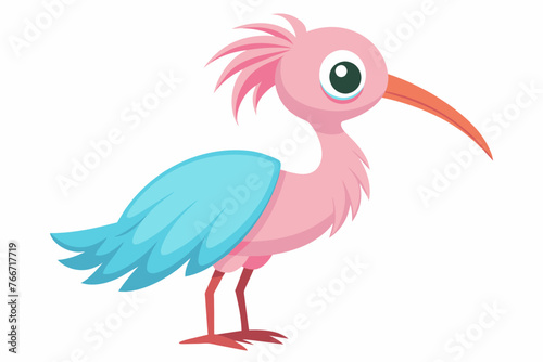 cartoon spoonbill vector illustration