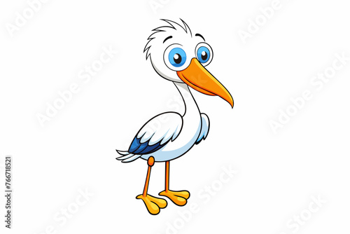 stork bird vector illustration