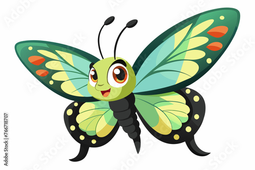 swallowtail butterfiy vector illustration