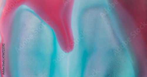 Abstract Fluid Acrylic Painting. Liquid background. Duotone compositions with gradient flow shape.