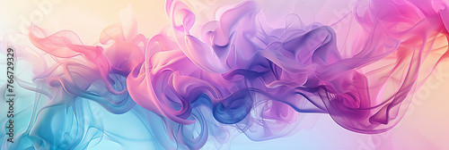abstract background with colorful smoke  generative AI