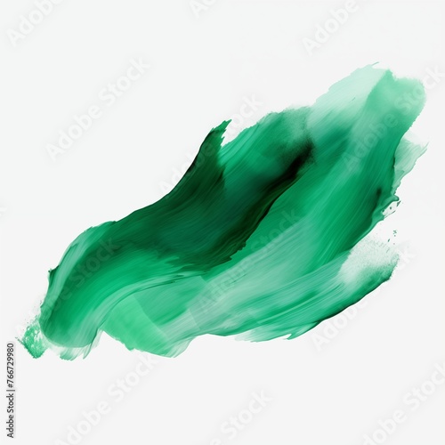Emerald Green paint brush stroke
